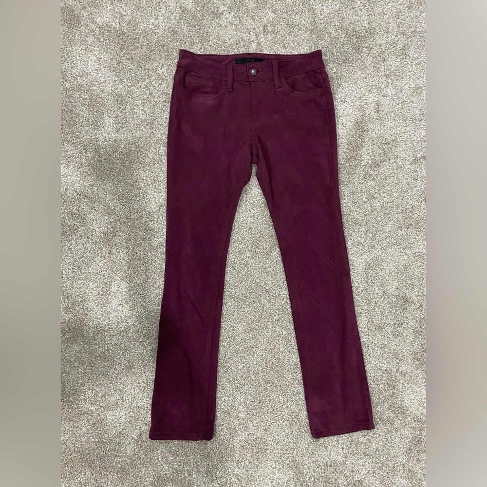 Joe’s women’s pants stretch burgundy soft size 27